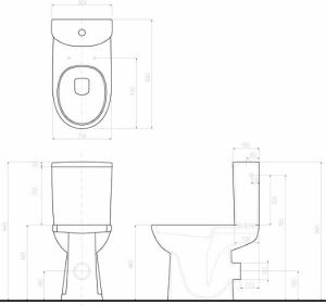 Zestaw kompaktowy WC Koło  (M33400000) 2