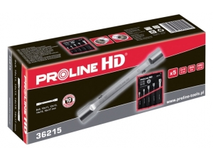 Pro-Line Zestaw kluczy rurowych dwustronnych 12-kątnych 8-17mm 5szt. (36215) 2