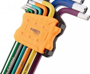 Neo Zestaw kluczy imbusowych hex typ L 1,5-10mm z kulką 9szt. (09-512) 3