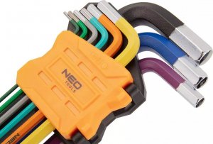 Neo Zestaw kluczy imbusowych hex typ L 1,5-10mm z kulką 9szt. (09-512) 4