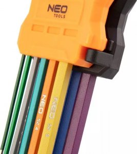 Neo Zestaw kluczy imbusowych hex typ L 1,5-10mm z kulką 9szt. (09-512) 6