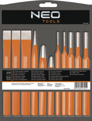 Neo Zestaw wybijaków i przecinaków 12szt. (33-062) 2