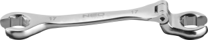 Neo Klucz oczkowy otwarty przegubowy 13mm (09-247) 1