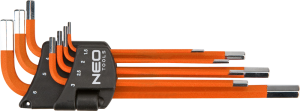 Neo Zestaw kluczy imbusowych hex typ L 1,5-6mm 7szt. (09-517) 1