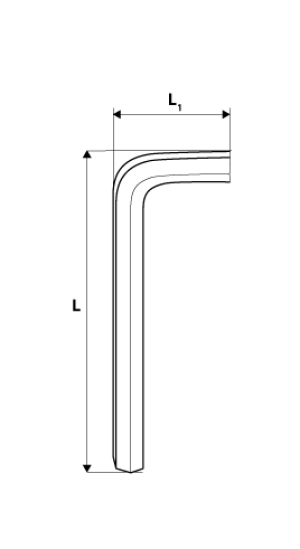 Neo Zestaw kluczy imbusowych hex typ L 1,5-6mm 7szt. (09-517) 2