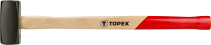 Topex Młotek kamieniarski rączka drewniana 4kg 700mm (02A504) 1