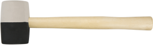 Topex Młotek gumowy rączka drewniana 450g 338mm (02A354) 1