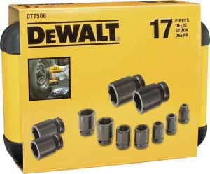 Dewalt Zestaw nasadek udarowych 6-kątnych 1/2" 6-27mm 17szt. (DT7506-QZ) 3
