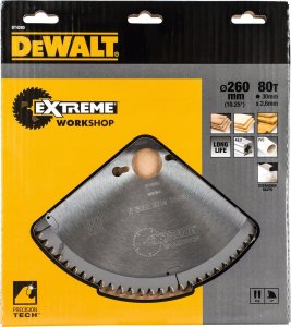 Dewalt DEWALT Tarcza pilarska do pilarek stacjonarnych (260x30mm, 80 zęby) - DT4280-QZ 3