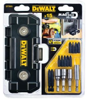 Zestaw narzędzi Dewalt Zestaw końcówek i nasadek wkrętakowych 15 elementów - DT7919 1