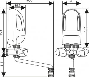 Przepływowy podgrzewacz wody Dafi AGADAFPPO0003 4.5 kW 0.6 MPa (921613) 6
