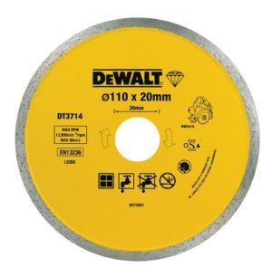 Dewalt Tarcza diamentowa 110x20mm ciągła do DWC410 (DT3714) 1
