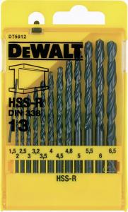 Wiertło Dewalt do metalu HSS walcowe 1,5 2 4,5 4 5,5 5 4,8 3 2,5 3,5 6 3,2 6,5mm zestaw (DT5912-QZ) 1