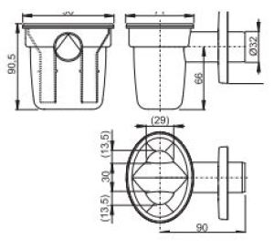 Syfon Alca plast Syfon do odprowadzania kondensatu AKS1 2