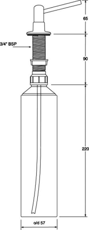 McAlpine Dozownik płynów 3/4" chrom (HC20-CPB) 2