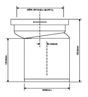McAlpine Przyłącze kanalizacyjne L=150mm proste - WCE-CON4 2