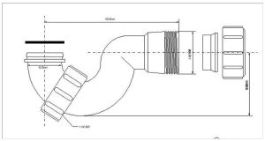 Syfon McAlpine rurowy 5/4" biały (HC24-32) 2
