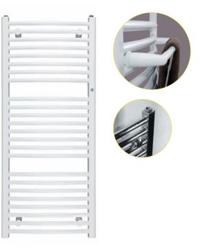 Grzejnik łazienkowy Instal-Projekt Omega R 60 cmx120 cmcm biały (OMER-60/120) 2