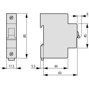 Eaton Wyłącznik nadprądowy 15KA FAZ-B25 1 moduł - 278537 2