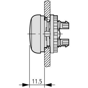 Eaton Główka lampki M22-L-Y żółty - 216774 3