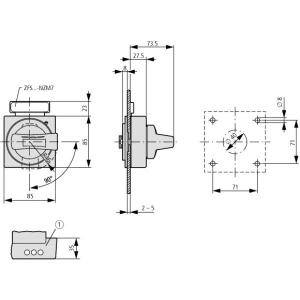 Eaton Napęd drzwiowy obrotowy NZM2-XTVDVR - 260180 2