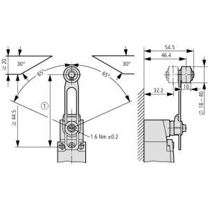 Eaton Dźwignia regulowana z rolką LS-XRLA krańcowa 266127 2