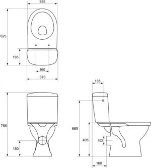 Cersanit Spłuczka kompaktowa Merida (5907536685792) 2