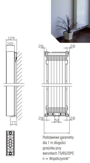 Stelrad Grzejnik Vertex Plan typ 22 500x2200mm 2115W 3