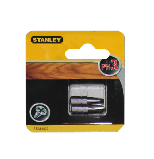 Stanley Końcówki wkrętakowe Ph3/25mm 2szt. (STA61022) 1