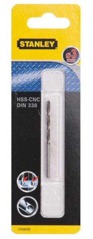 Wiertło Stanley do metalu HSS walcowe 4,2mm  (STA50708) 1
