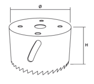 Graphite Otwornica bi-metalowa 64mm - 57H926 2