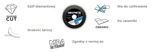 Graphite Tarcza diamentowa 125x22,2mm pełna (57H642) 2