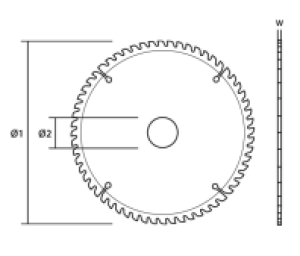 Graphite Tarcza do pilarki widiowa 165x30mm 18 zębów - 57H648 2