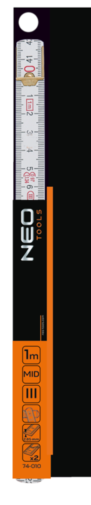 Neo Miara składana drewniana 2m biało-żółta (74-020) 2