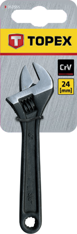 Topex Klucz nastawny typu szwed 150mm stalowa rękojeść (35D555) 2