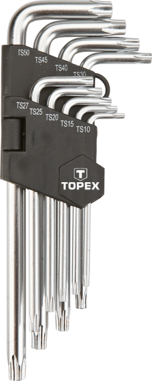 Topex Zestaw kluczy pięciokątnych długich do przepływomierzy TS10-TS50 9szt. (35D951) 1