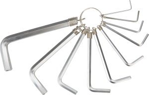 Topex Zestaw kluczy imbusowych hex typ L 1,5-10mm 10szt. (35D954) 1