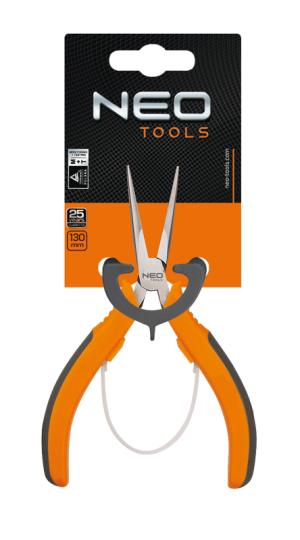 Neo Szczypce precyzyjne wydłużone proste 130mm (01-102) 2
