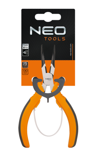 Neo Szczypce precyzyjne wydłużone wygięte 140mm (01-103) 2