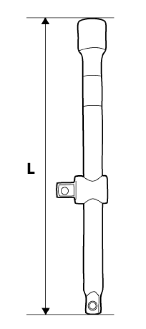 Neo Pokrętło przesuwne 1/2" 250mm (08-555) 2