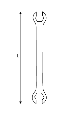 Neo Klucz oczkowy otwarty 15 x 17mm (09-151) 2