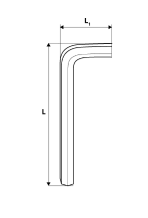 Neo Zestaw kluczy trzpieniowych torx typ L T10-T50 z otworem 9szt. (09-526) 2