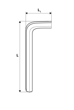 Neo Zestaw kluczy imbusowych hex typ L 1,5-10mm z kulką 9szt. (09-525) 2