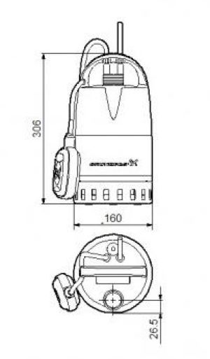 Grundfos Pompa zatapialna UNILIFT CC5-A1 1X230V z pływakiem 96280966 2