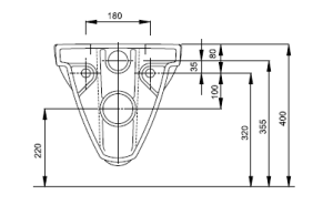 Miska WC Koło Nova Pro Rimfree wisząca (M33120) 3