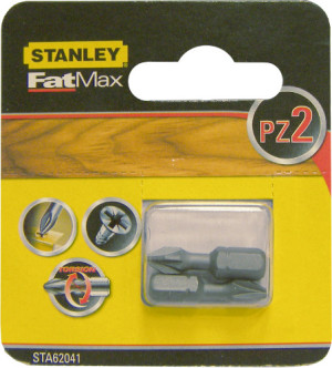 Stanley Końcówki wkrętarskie PZ2/25mm 2szt. (62-041) 1
