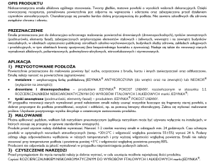 Jedynka Emalia alkidowa szary jasny 0,9L 2