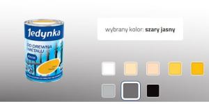 Jedynka Emalia alkidowa szary jasny 0,9L 3