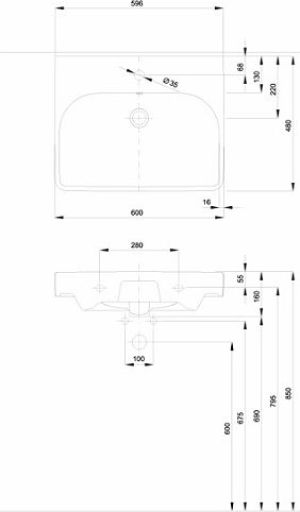 Umywalka Koło Traffic 60cm (L91161000) 2