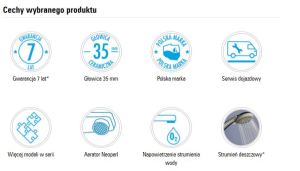 Bateria wannowa Deante Yoka 3-otworowe chrom (BCZ 013M) 3